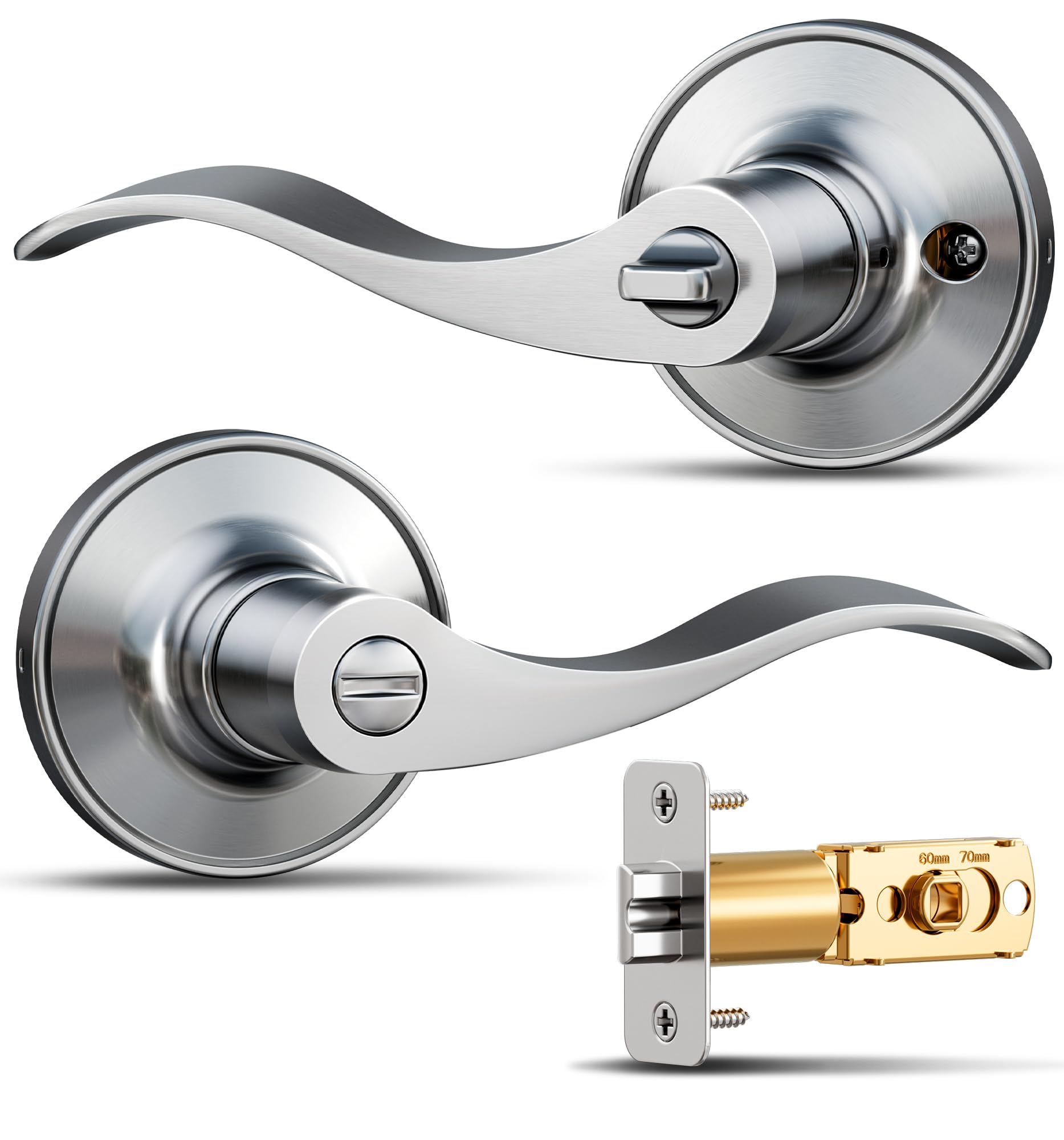 Veise Wave Privacy Door Lever