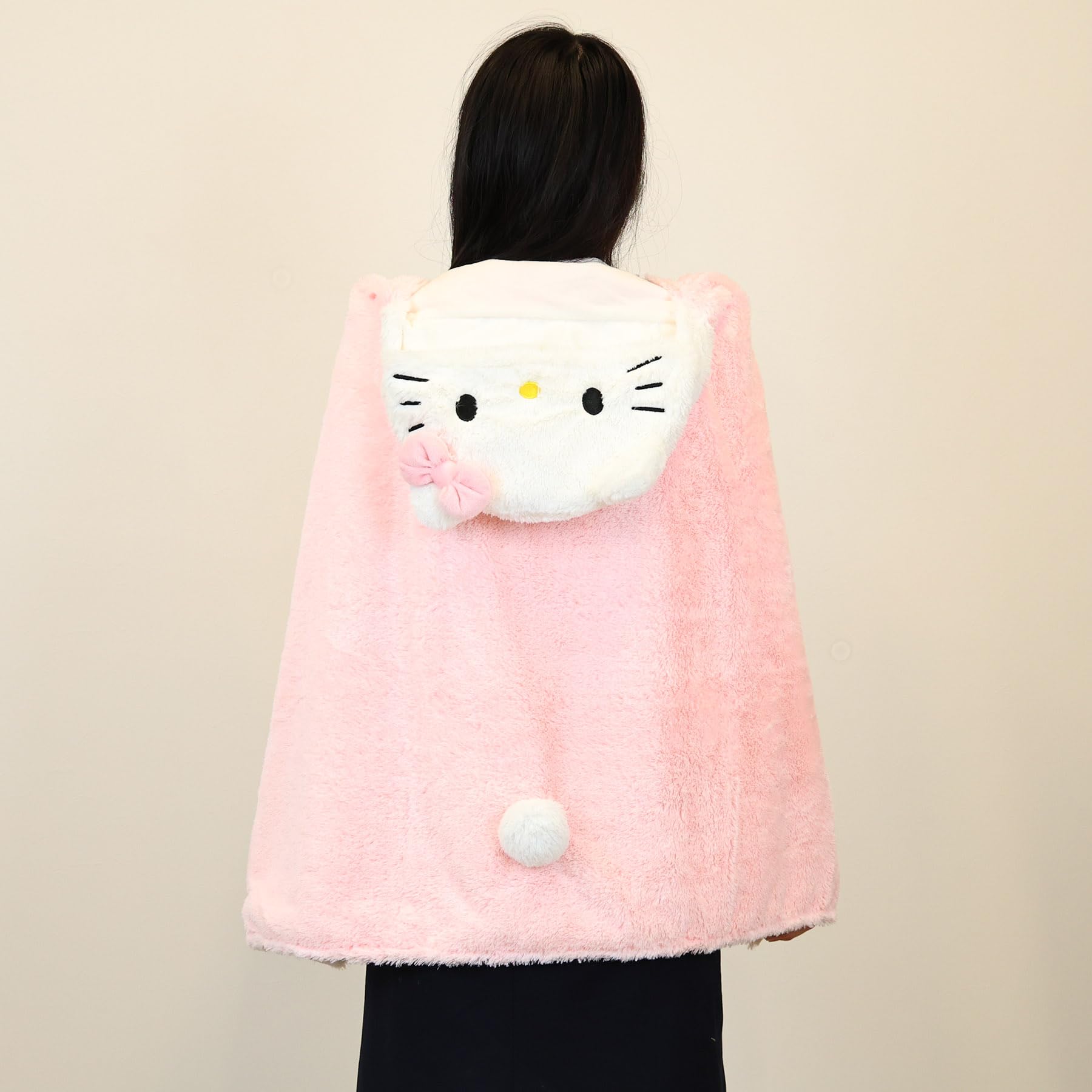 ハローキティ フード付きぬいぐるみ 約90cm ぬいぐるみ・人形・置物 ハローキティ フード付きぬいぐるみ 約90cm