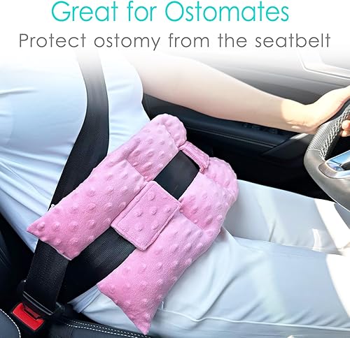Miniatura 3 de Ostomía - Almohada para cinturón de seguridad, protector de estomía, funda para bolsa de ostomía, almohada para conducir, ileostomía, soporte para