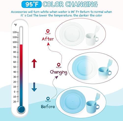 Miniatura 5 de Asweets Juguetes de fregadero de cocina que cambian de color, juguetes para fregadero para niños pequeños con agua corriente, juguetes de juego de