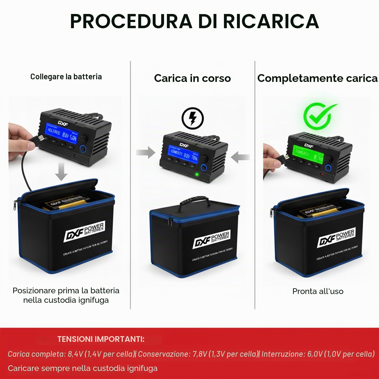 DXF Batteria NiMH 7.2V 5000mAh Ricaricabile Spina Tamiya Deans Compatibile Auto RC 1/10 Truck Barca Aereo Elicottero Fuoristrada Nessun Effetto Memoria 2 Pezzi