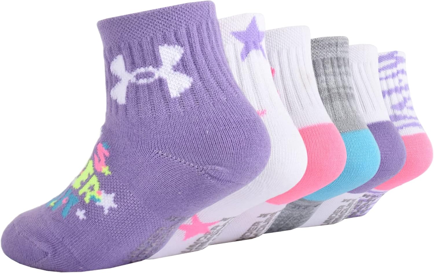 Under Armour girls Multi Pack Quarter Sock - Image 4