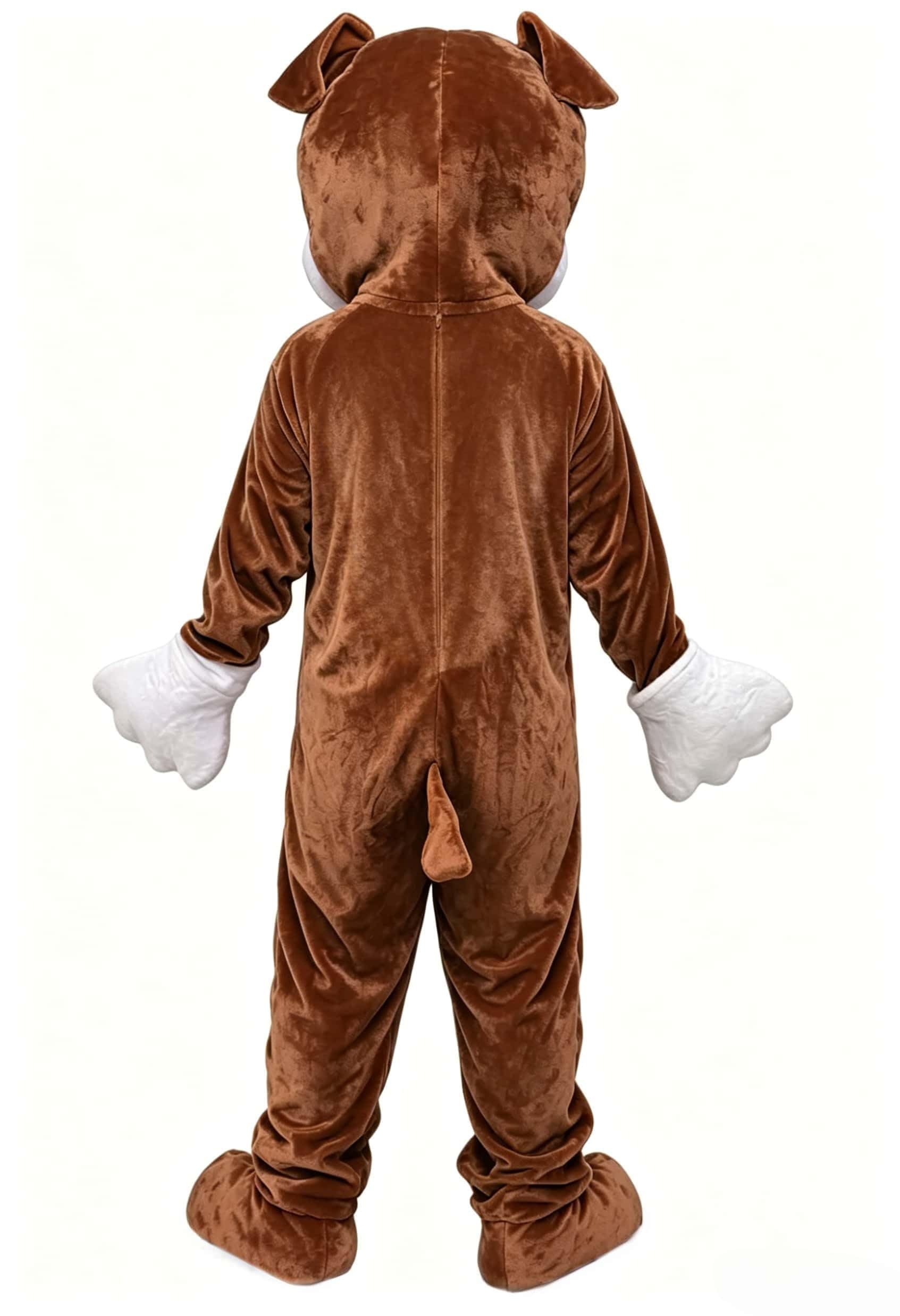 Costume in peluche di cane, mascotte, outfit con figure di cuccioli, costume da bulldog per adulti