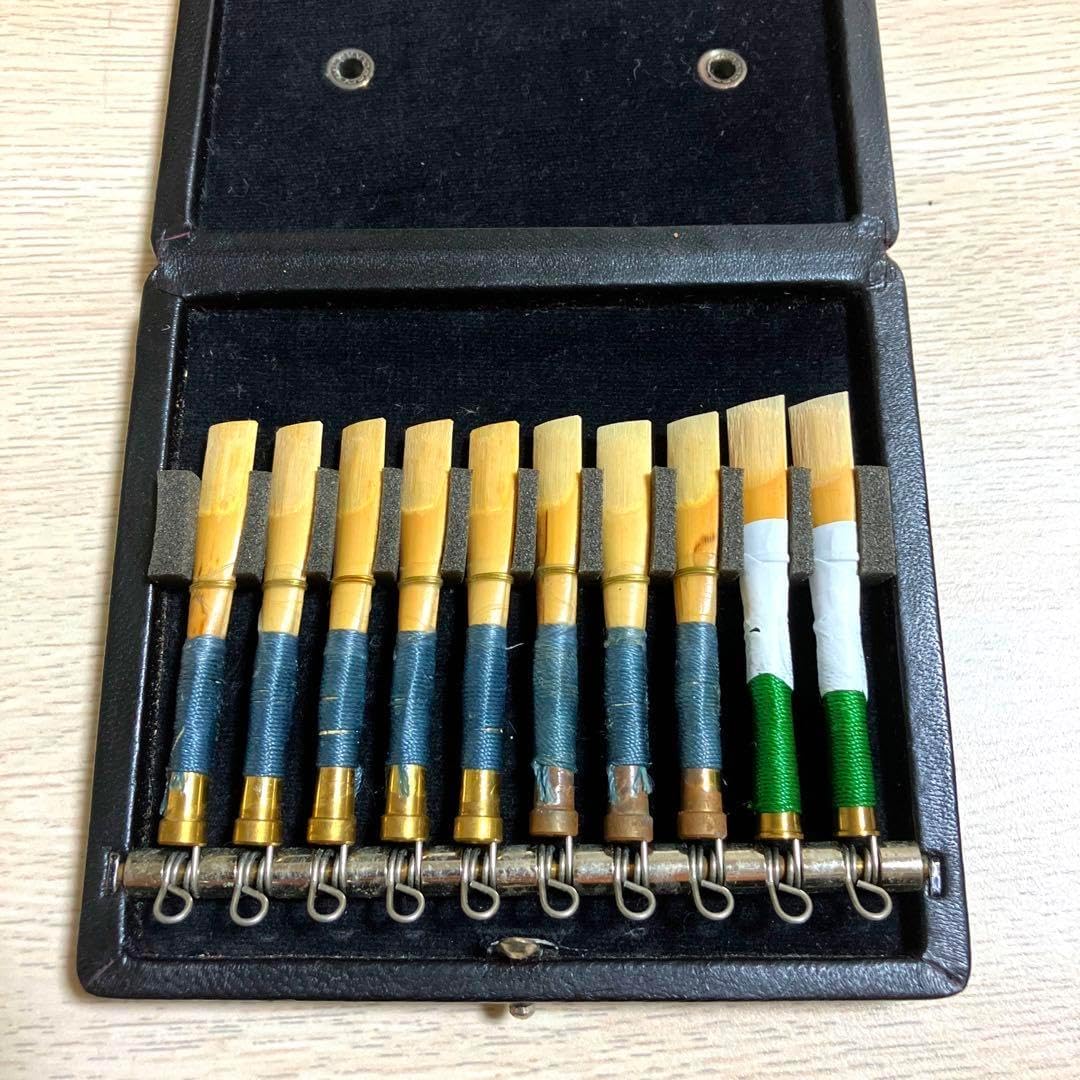 イングリッシュホルン（コーラングレ）用完成リード2種類10本セットリードケース付 イングリッシュホルン(コーラングレ)用完成リード2種類10本