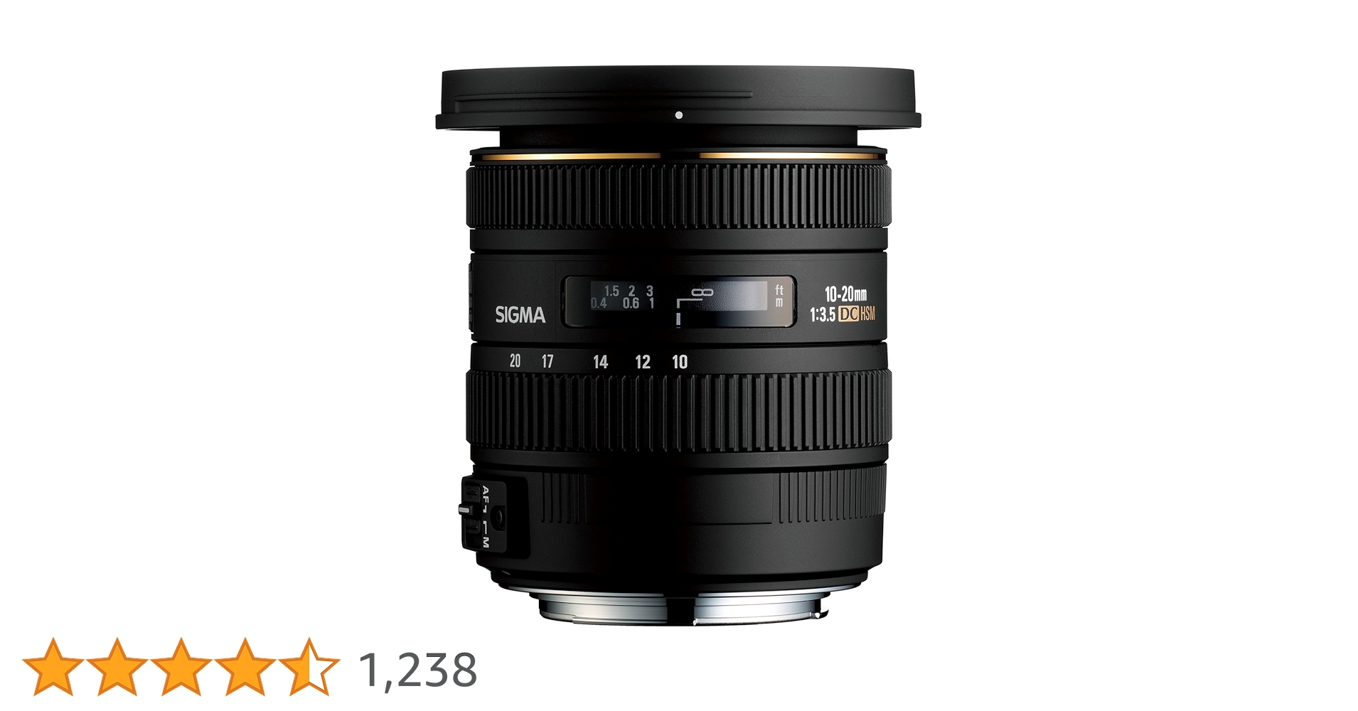 新品級 SIGMA EX 10-20mm F3.5 DC HSM Nikon Used Sigma 10-20mm f/3.5 EX DC HSM - Nikon Fit | MPB