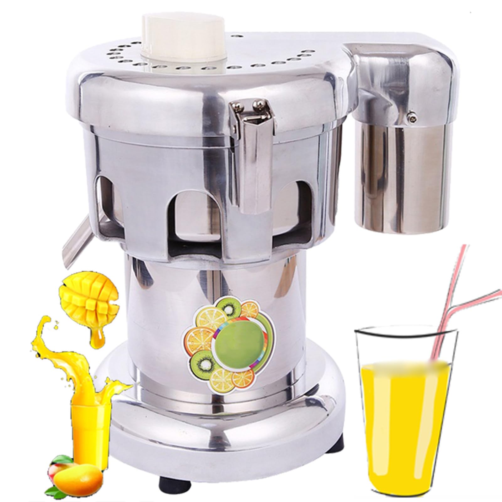 MYUYEE Professional Juice Maker - Centrifugal Juicers Whole Fruit and Vegetable Juice Extractor Machine - Stainless Steel juicer Machines with 550W Motor (A)