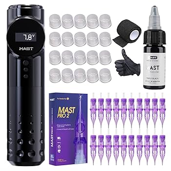 新品Mast ロータリータトゥーマシン Amazon | マストアーチャータトゥーキットワイヤレスロータリー