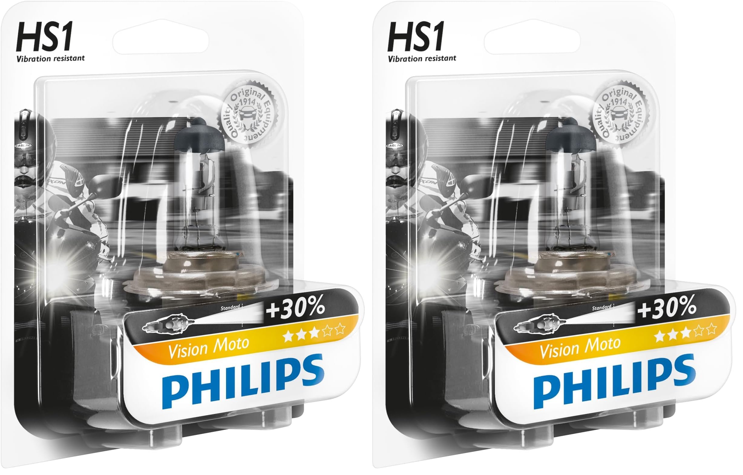Philips automotive lighting 12636BW Philips 12636BW-HS1 Vision Moto (Confezione da 2)