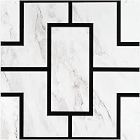 Vista 1 de Azulejo de vinilo autoadhesivo retro de 12 x 12 pulgadas, Affinity, 10 azulejos/10 pies cuadrados.