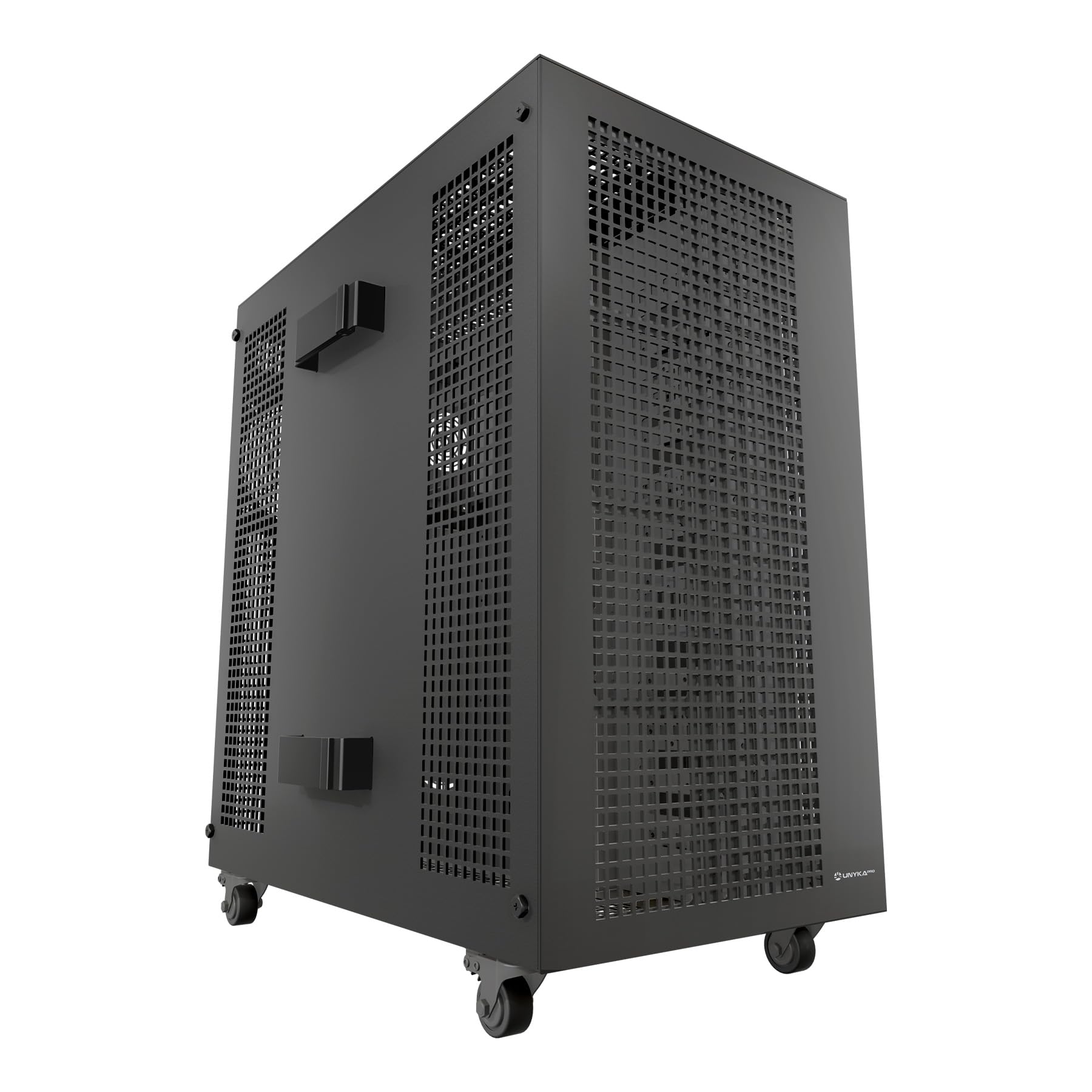 UNYKAch AI Pro 1500 - Caja Workstation E-ATX - SSI-EEB para IA y Servidores. Soporta: Dual CPU, 2 Fuentes de Alimentación, 4 GPUs hasta 500mm, 17 Bahías HDD/SSD y hasta 23 Ventiladores