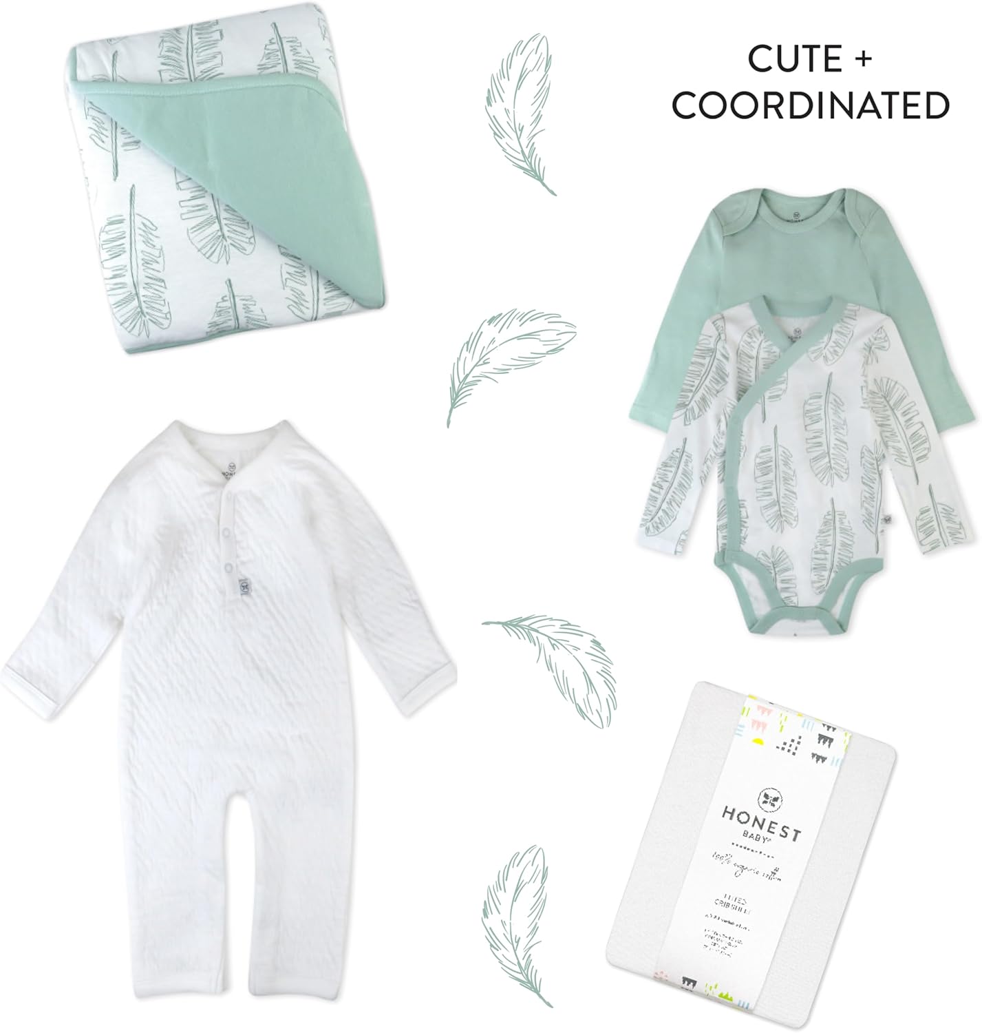 HonestBaby Reversible Quilted Blanket