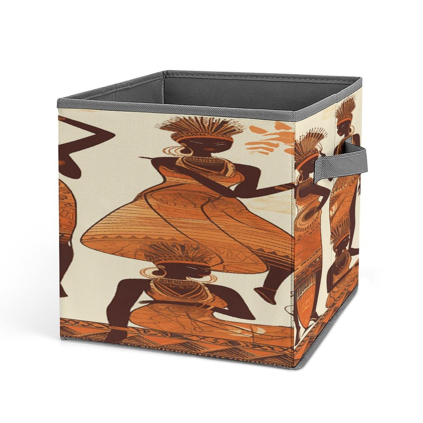 Fekiloot Style African Tribal Woman Storage Bins Storage Baskets
