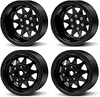 Vista 4 de OGRC 4 piezas de ruedas de aluminio de 1.9 pulgadas Beadlock con offset negativo para TRX4 TRX6 SCX10 I II III 90046 AXI03007 Redcat GEN7 GEN8 RC4WD