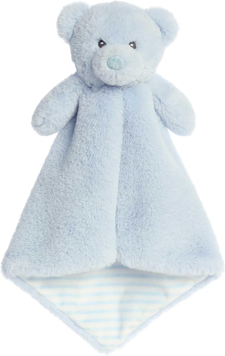 Aurora® Adorable Fur-Ebba™ Kori Bear Luvster™ Baby Stuffed Animal - Soft & Cuddly Toy - Security and Sleep Aid - Sky 16 Inches
