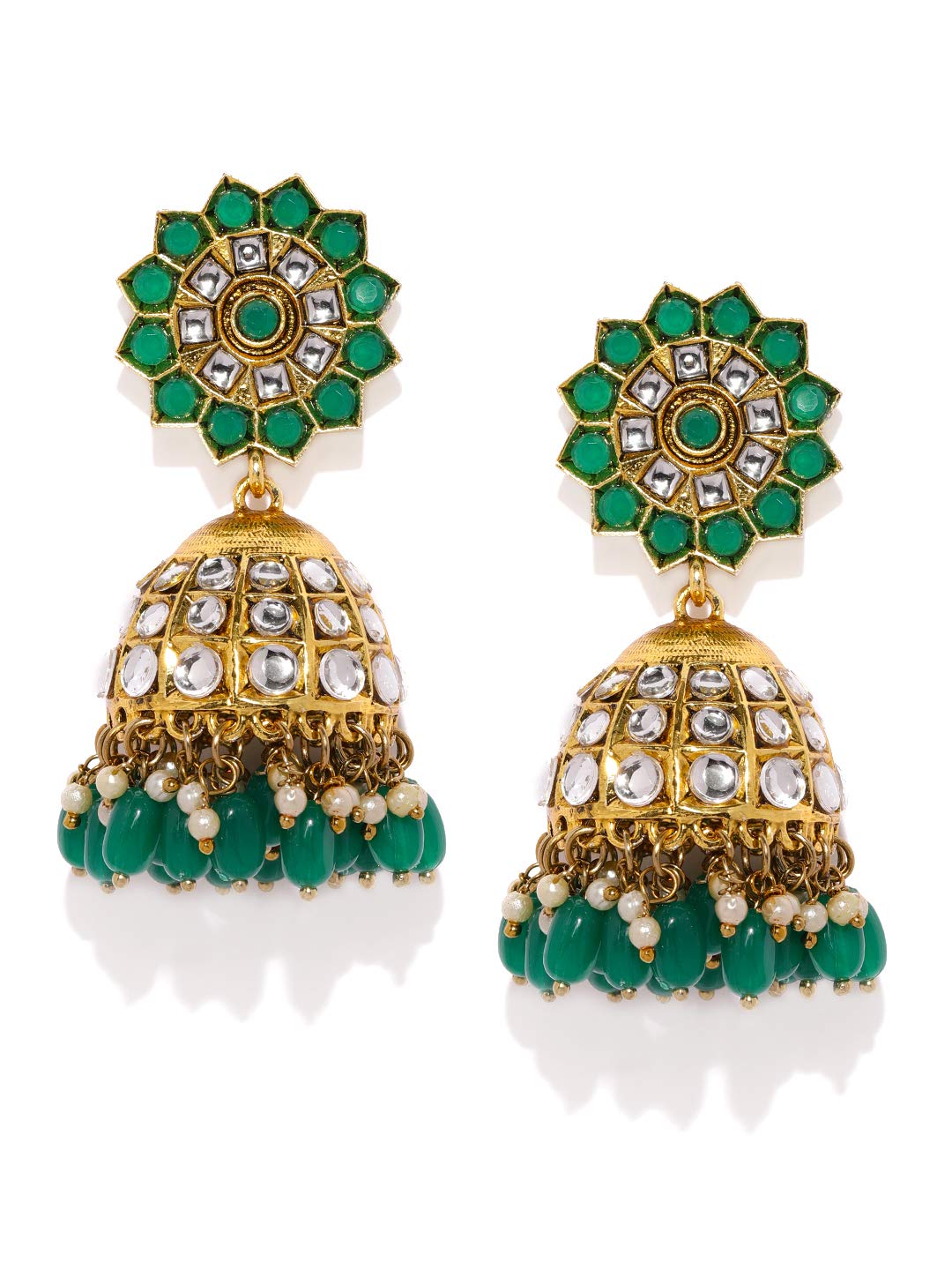 See full amazon price history chart for Zaveri Pearls Antique Gold Tone Traditional Jhumki Earring For Women-ZPFK9222 Zaveri Pearls Antique Gold Tone Traditional Jhumki Earring For Women-ZPFK9222 (B081L5VW32) Amazon Price History, Amazon Price Tracker