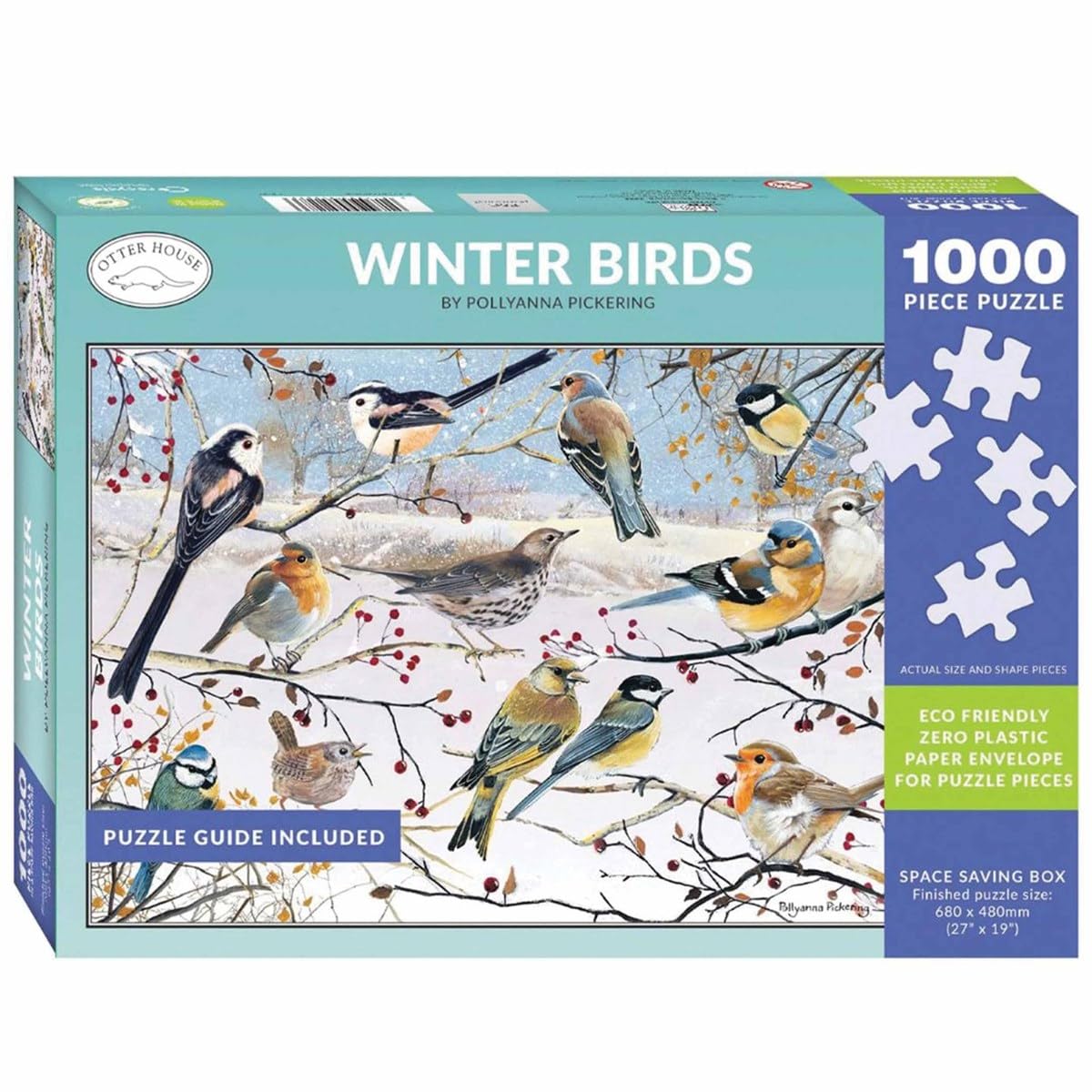 Otter House 1000 Piece Jigsaw Puzzle - Winter Birds