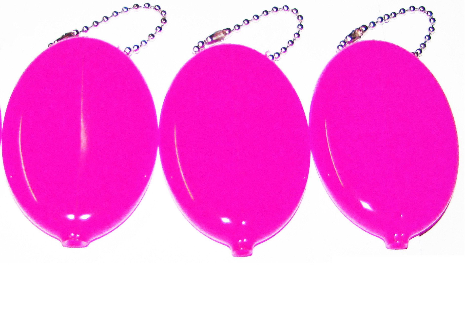 3 Oval Squeeze Purses - Made in USA (3 Pink)