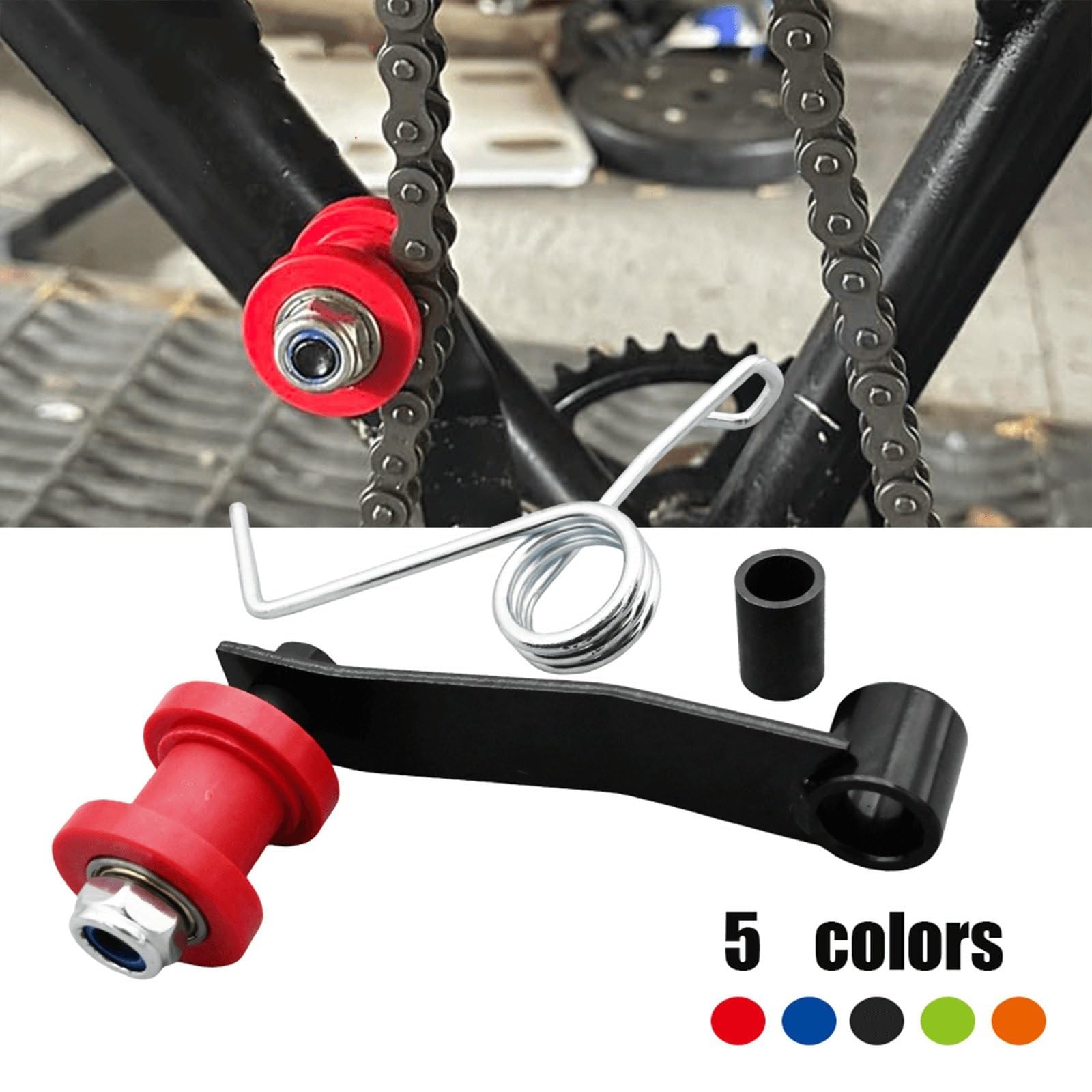 Ajustador de cadena Ajustador de motocicleta Para Suzuki Dirt Bike | Rodillo tensor de cadena 420 428 530