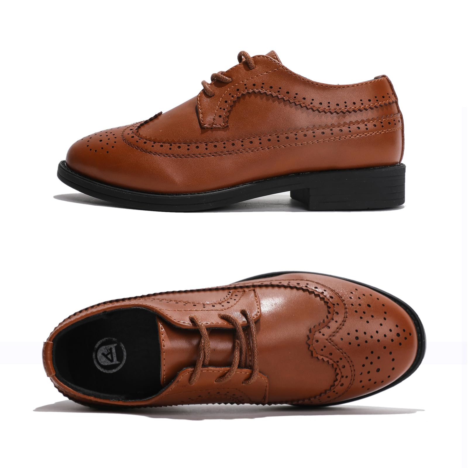 PPXID Kinder Jungen Schnürhalbschuhe Elegant Hochzeitsschuhe Oxfords Schule Uniform Anzugschuhe