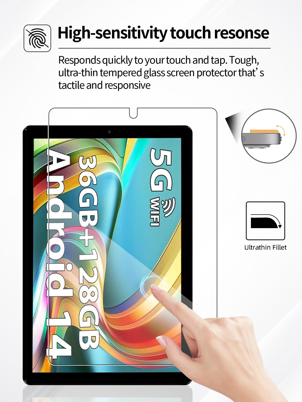LKOOZO [2 Pezzi Pellicola Prottetiva per iPad Air 11 Pollici M3/M2 (2025/2024) Tablet Vetro Temperato con Telaio di Installazione Facile
