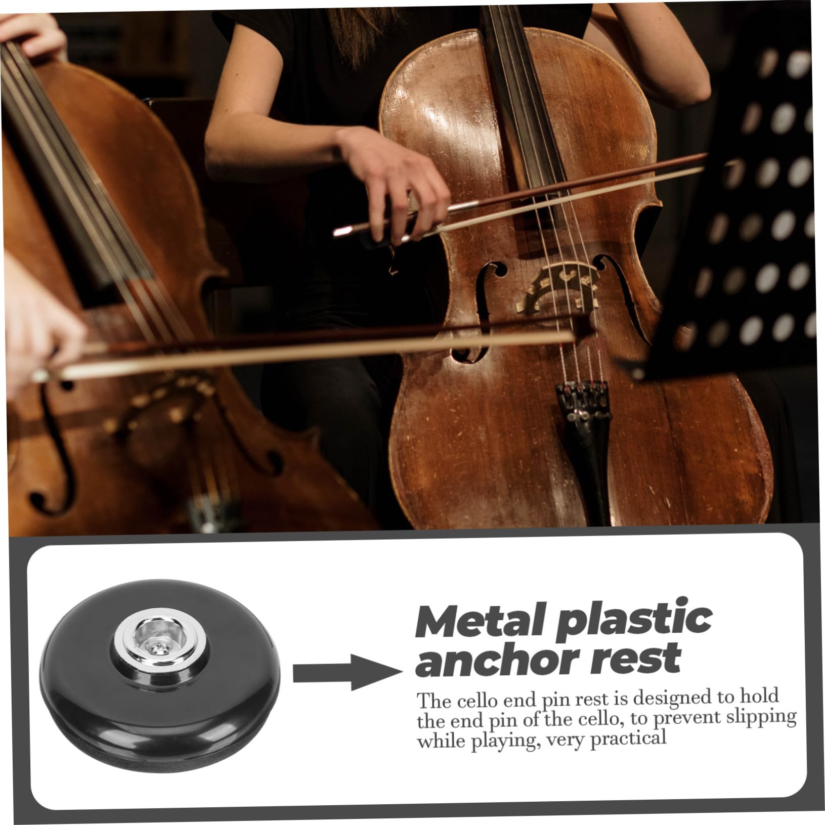 Professionelle Rutschfeste Cello Unterlage aus Pvc und Metall mit Leichtem Gewicht für Outdoor Performance und Sicheren Transport