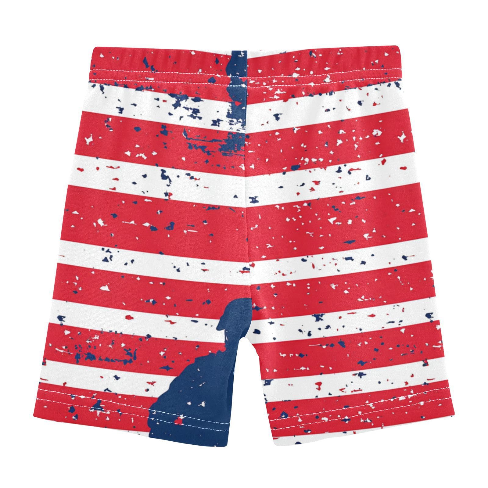 Toddler Girls Shorts Stretchy Cotton Running Shorts Lounge Pants Under Skirt 10T Independence Day Soldier