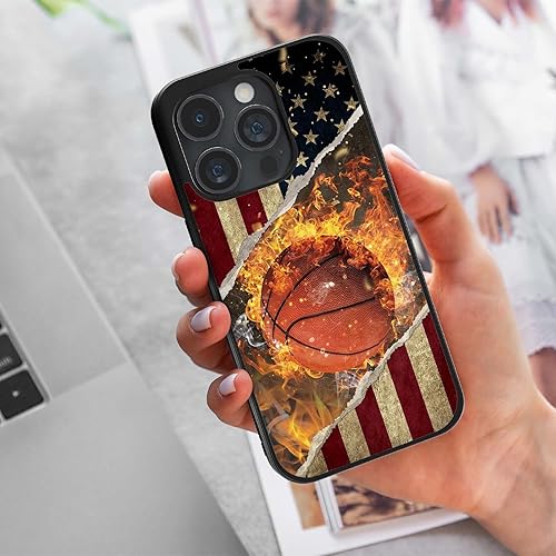 Miniatura 5 de Fundas deportivas para teléfono Series Retro Flag Vs Fire Basketball Design - iPhone 5 6 7 8 11 12 13 14 Pro Max Plus Mini Xr Xs SE Samsung S20 S21