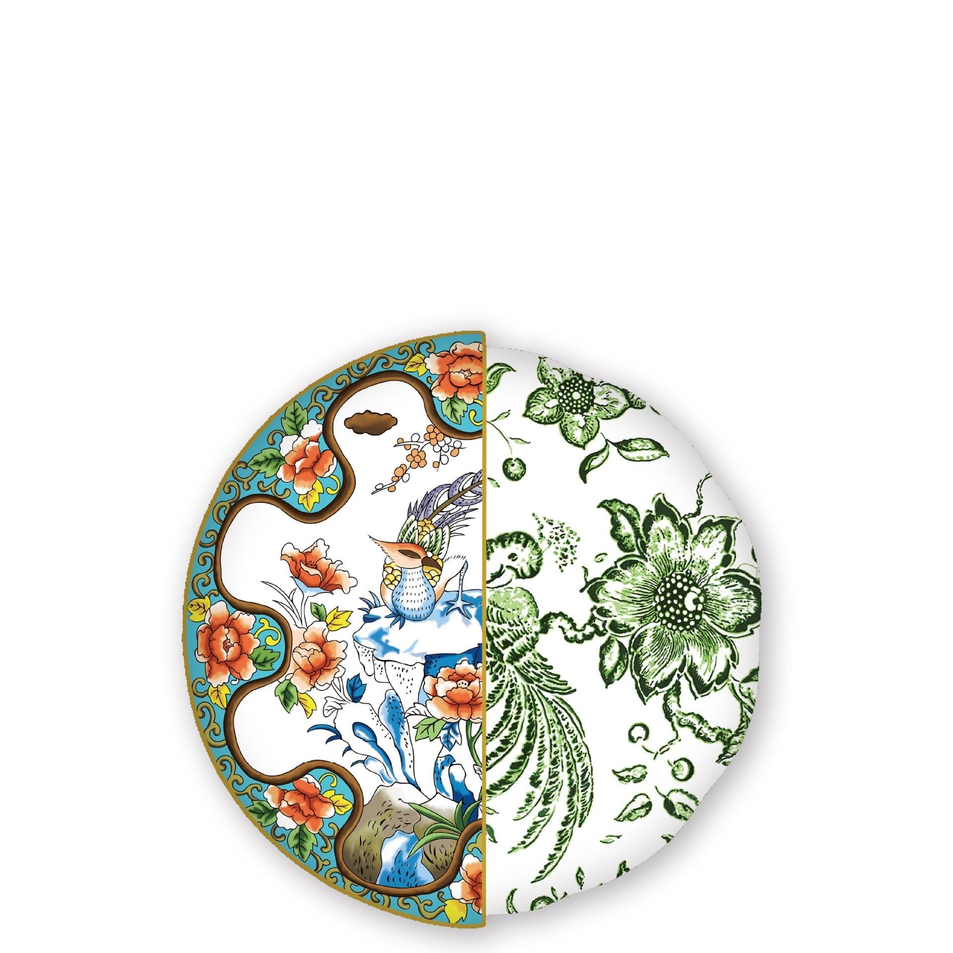 Talerze do makaronu, ceramiczne talerze deserowe zastawa stołowa ceramiczne talerze obiadowe nieregularne koronkowe talerze chiński i zachodni feniks stół prezent klasyczny design talerze obiadowe