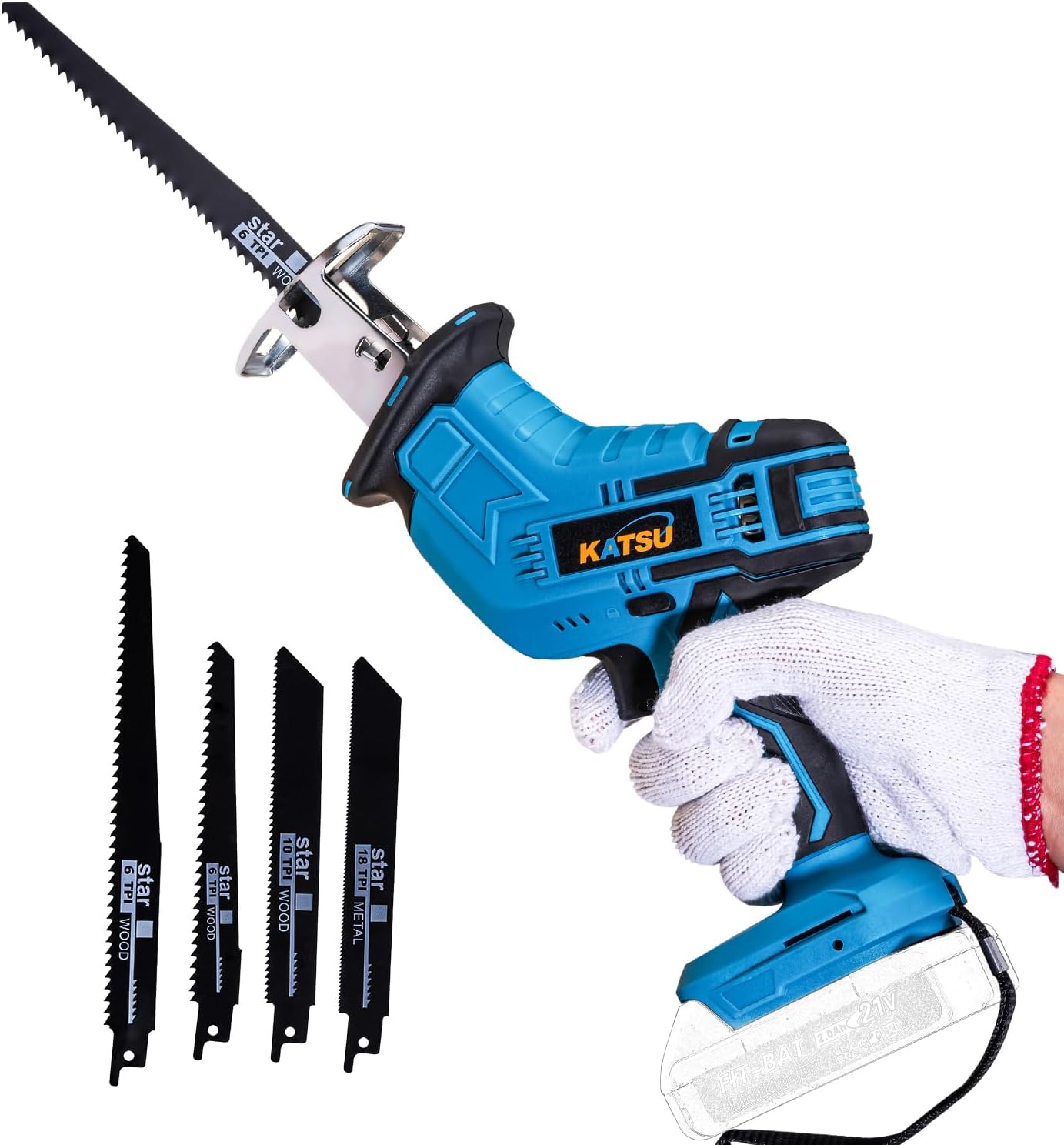 Sega A Gattuccio Per Makita 18V - 3100SPM, 4 Lame, Taglio Legno/Metallo | Senza Batteria - Foto 7