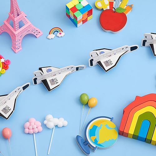 Miniatura 3 de Lewtemi Juego de 36 planeadores, juguetes de transporte espacial, juguetes voladores para niños y niñas, planeador de avión de espuma para recuerdos