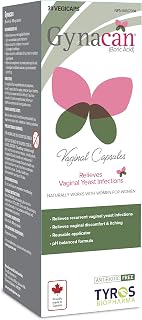 Gynacan – Boric Acid 600mg-Vaginal Capsules-Relieves Yeast Infections-pH Balanced Formula- Antibiotic-Free-with Applicator-30 Count-Made in Canada