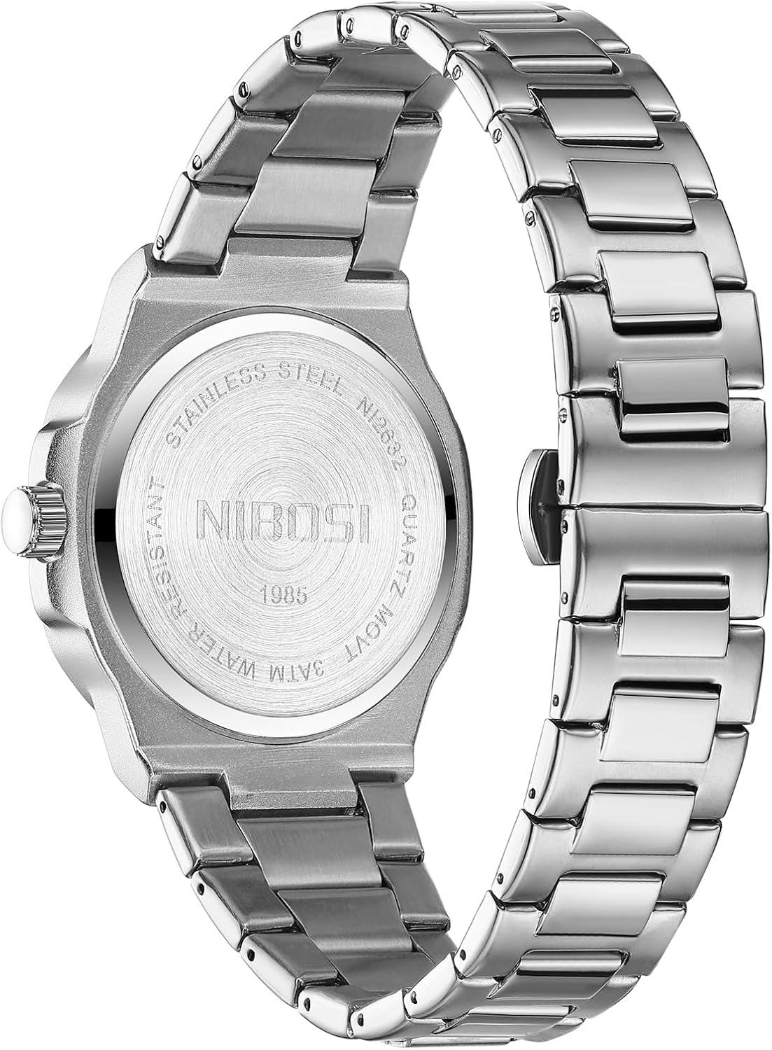 NIBOSI Men Watches Analog Quartz Stainless Steel Military Watches for Men Waterproof Business Classic Wrist Watch with Date - Image 9