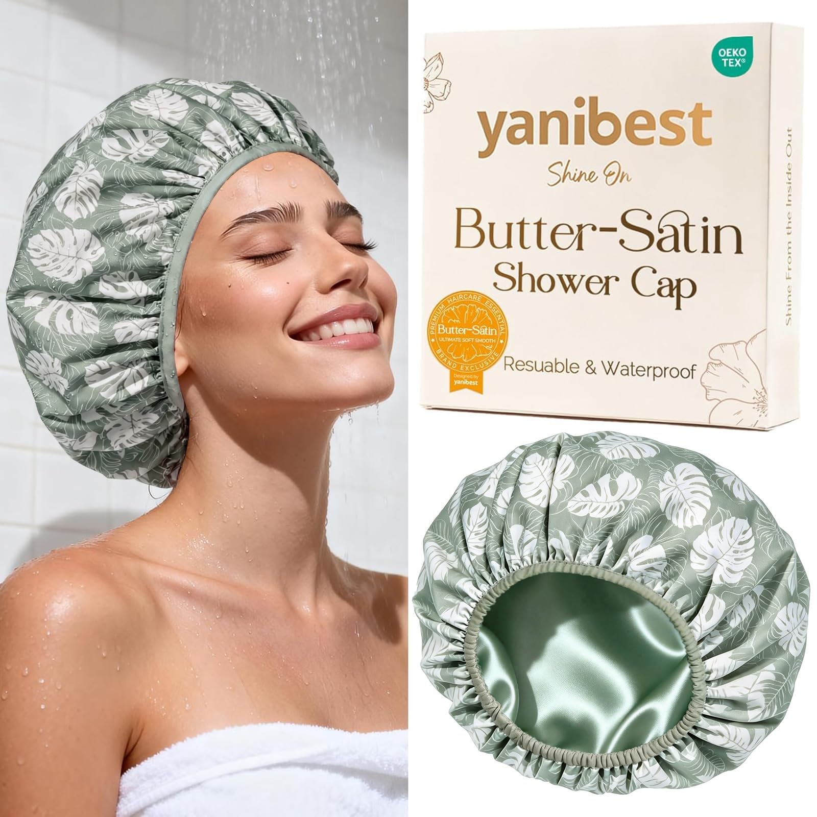 YANIBEST Shower Cap - bath and bathing accessories | Mubboo