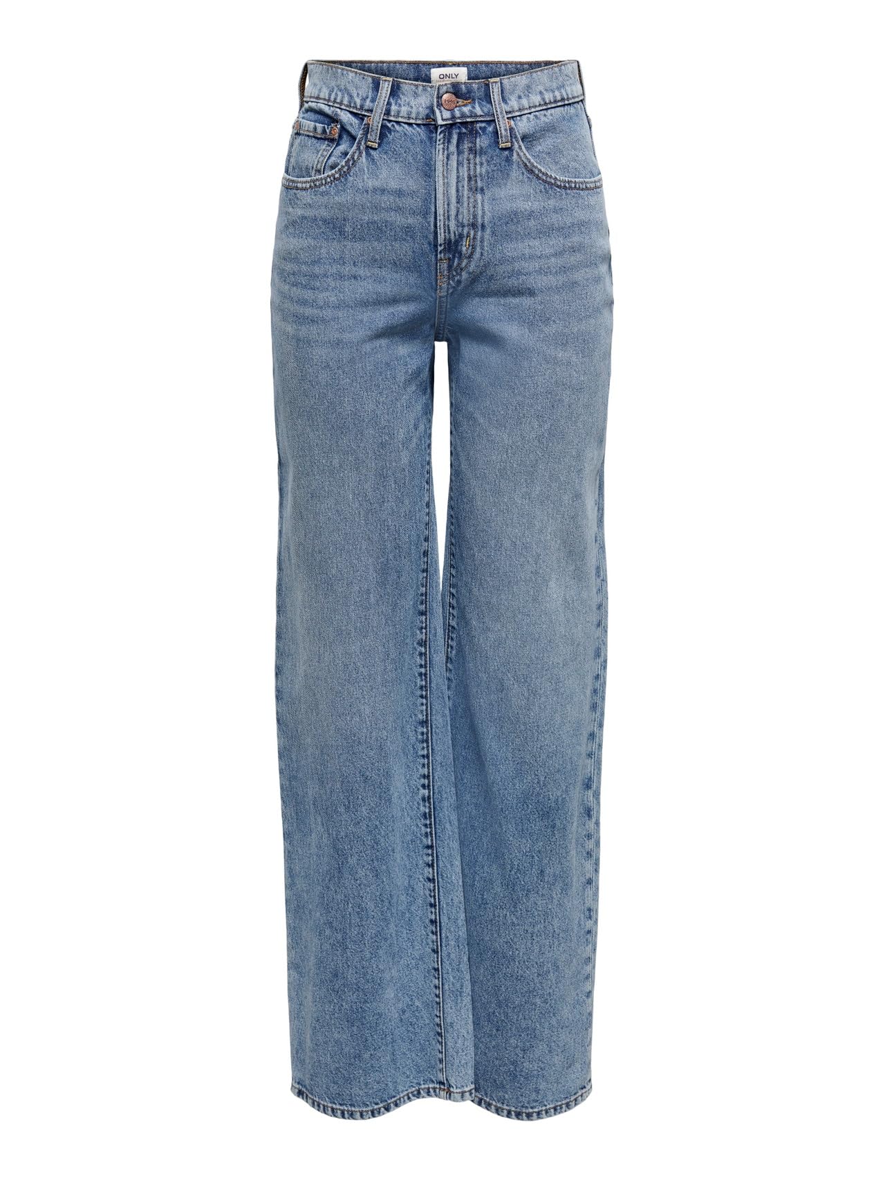 ONLY Womens Onlhope Ex Hw Wide DNM Rea345 Noos Jean Pants, Light Blue (Light Blue Denim), 30W / 32L UK