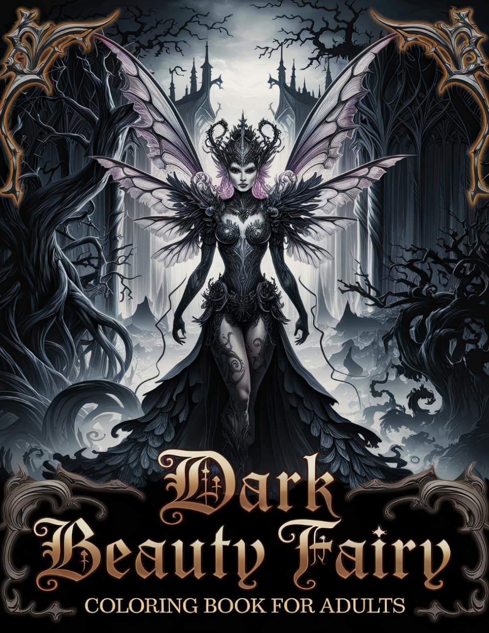 Dark Beauty Fairy Coloring Book for Adults: Enchanting Darkness: Artistic Fairy Coloring for Calm and Creativity