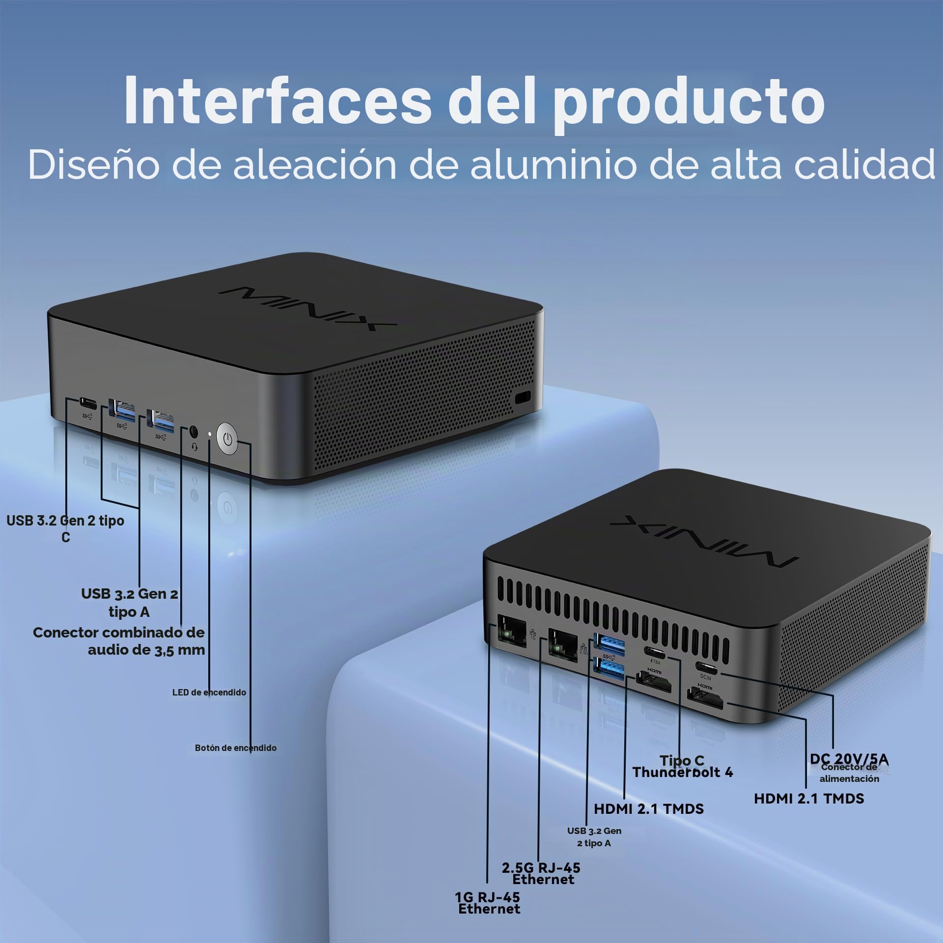 MINIX NGC N512 PC Windows 11 Pro, Intel i5-12600H 512GB M.2 PCIe 4.0 x 4 SSD 16GB DDR5 Micro Desktop Computer, Quad Display/TB4 (8K) /2xHDMI/USB-C/Dual LAN, for Business Home Office Multi-Tasking