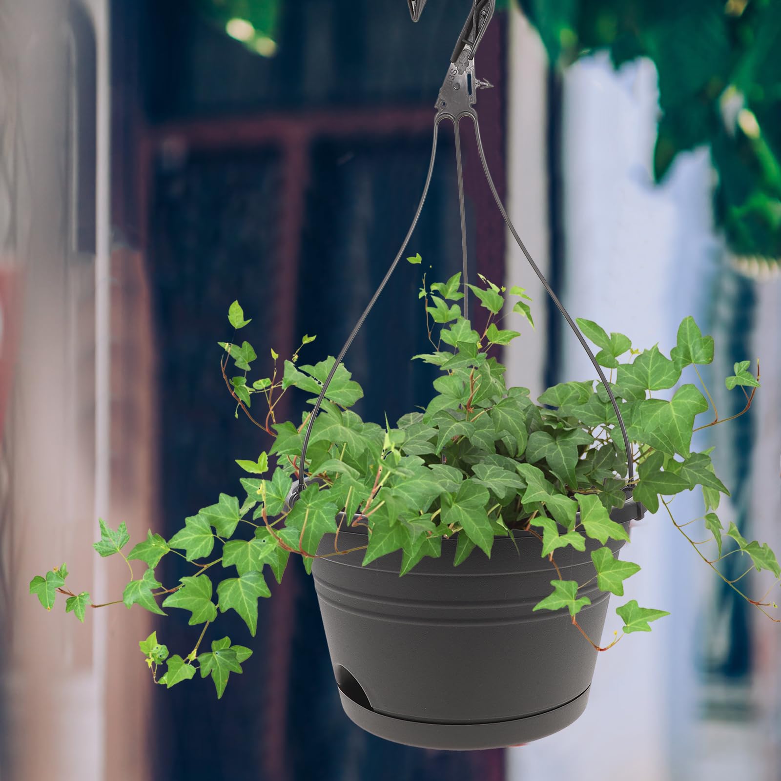 Cabilock 3 Stücke Blumenampel Pflanzampel Hängeampeln Hängender Blumentopf mit Haken Hängepflanztopf Pflanztopf Blumenkasten zum Aufhängen für Innen Außen Garten Balkon Terrasse
