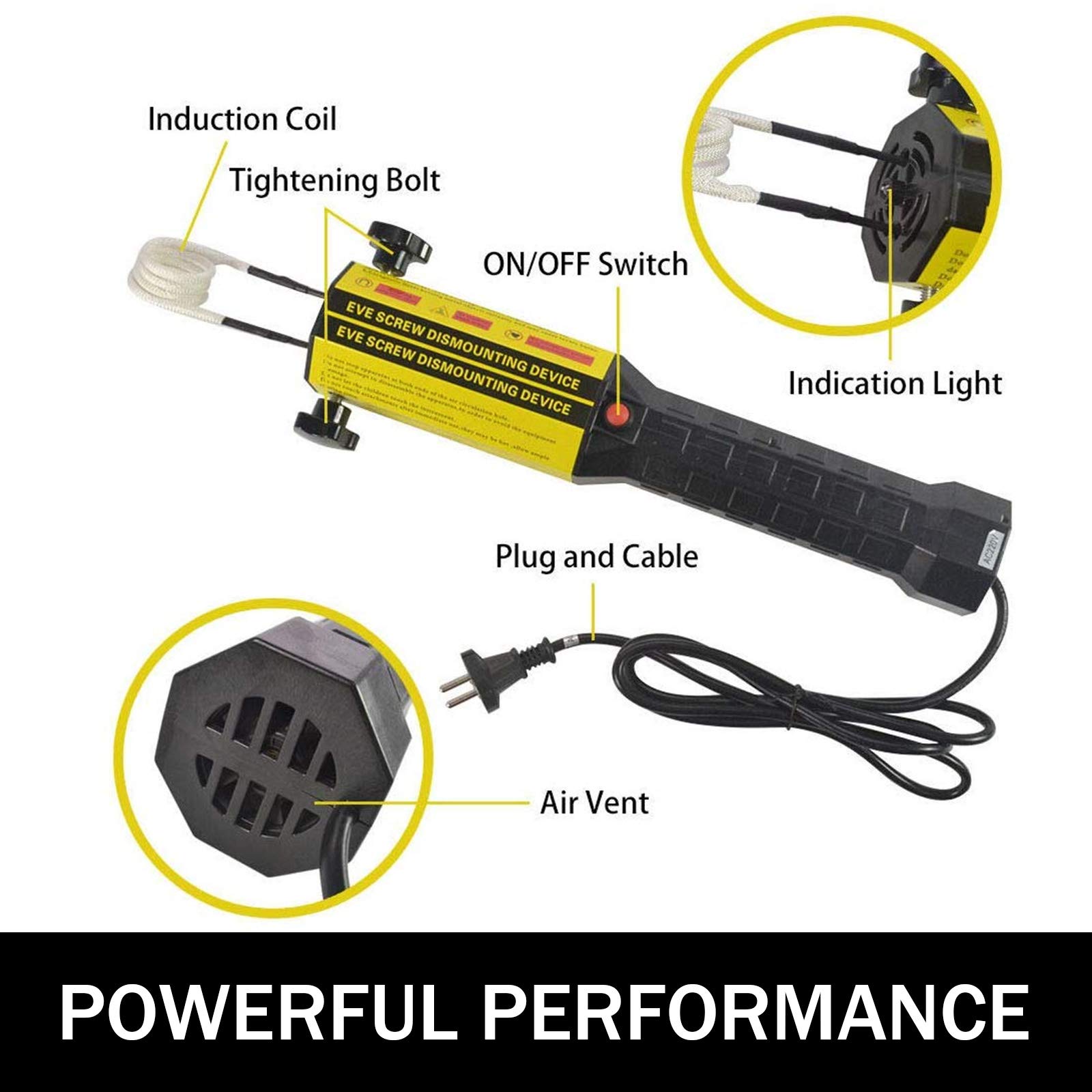 VEVOR Induction Heater Kit 1000W 110V Automotive Flameless