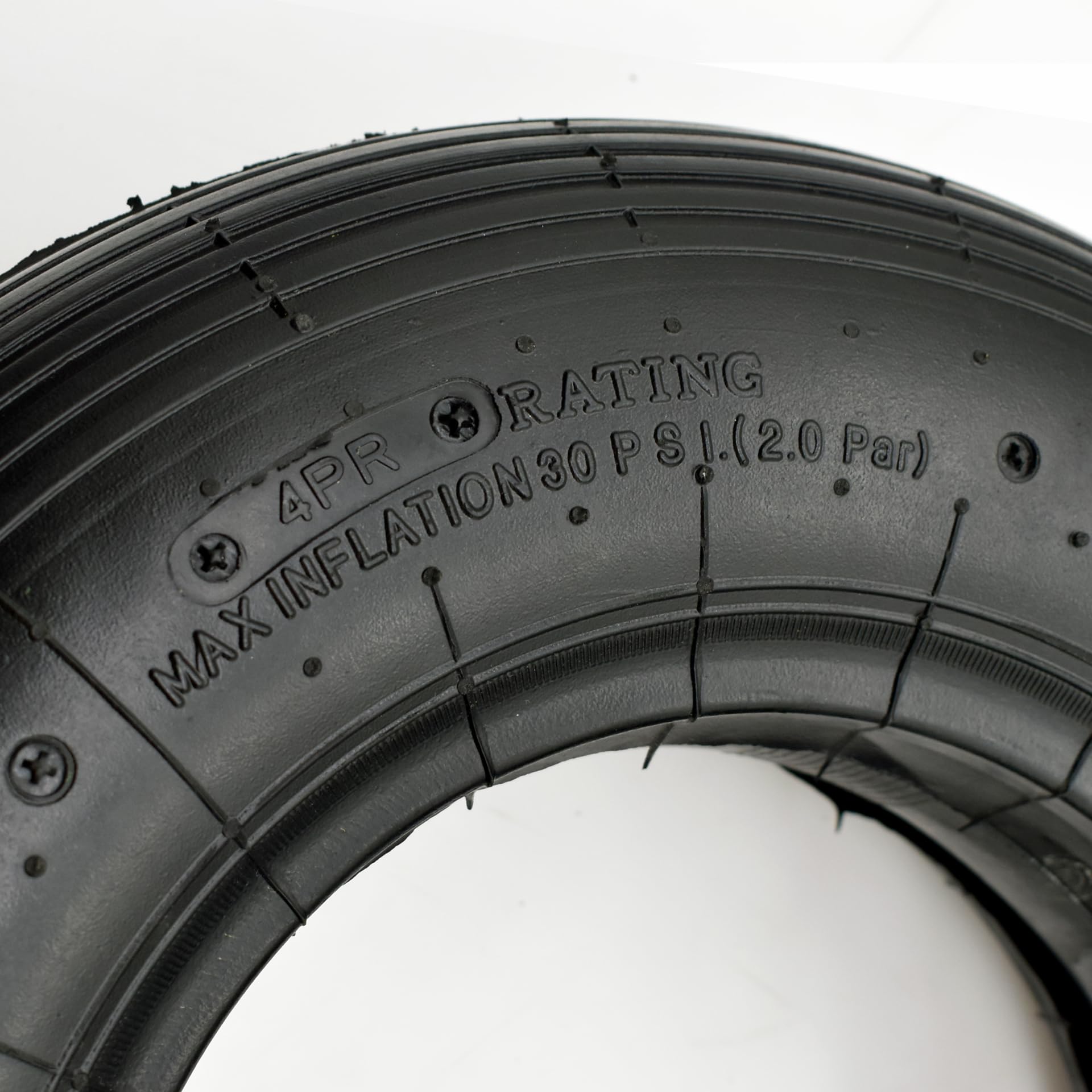 Pneu de brouette et chambre à air (1 ensemble) avec remplissage d'air, 4PR et max 30 PIS (2BAR), convient pour roue de 20,3 cm, fonctionne pour brouette brouette