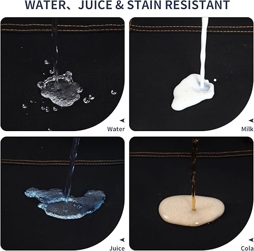 Miniatura 4 de Delantal de chef con correas cruzadas en la espalda para hombres y mujeres, delantal de lona de algodón para pintura de artistas, cocina
