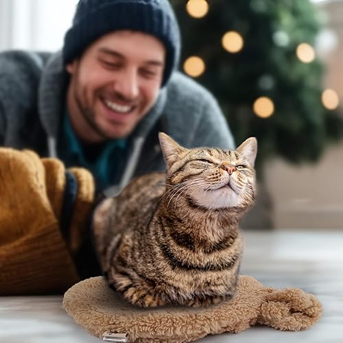Miniatura 8 de ALL FOR PAWS Almohadilla térmica para gatos para microondas con 2 fundas, almohadilla térmica para mascotas para gatitos, cama térmica para mascotas