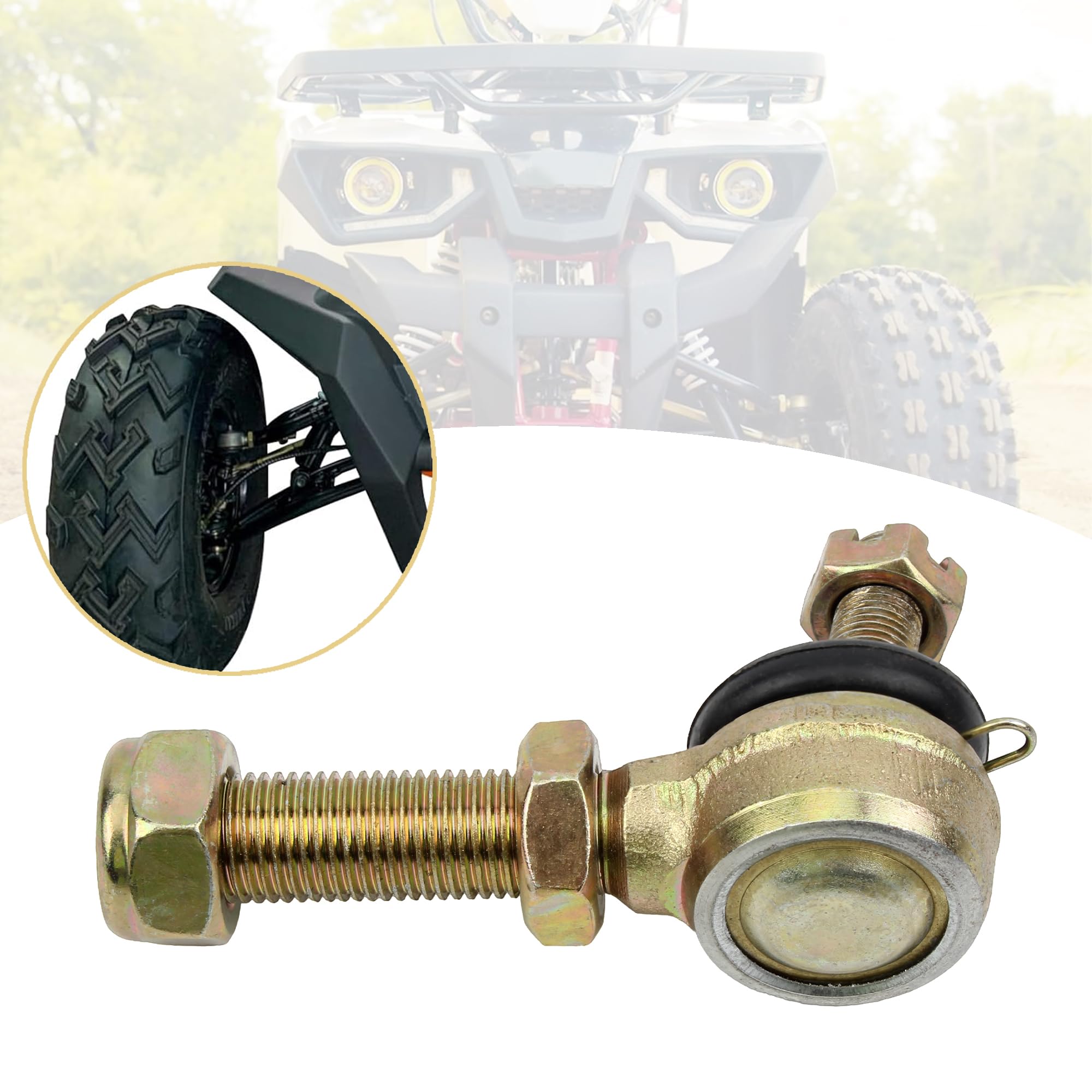 Rotule de biellette de direction réglable M10 x M14 pour quads 50 cc, 70 cc, 90 cc, 110 cc, 125 cc, 150 cc ATV chinois Little Bull