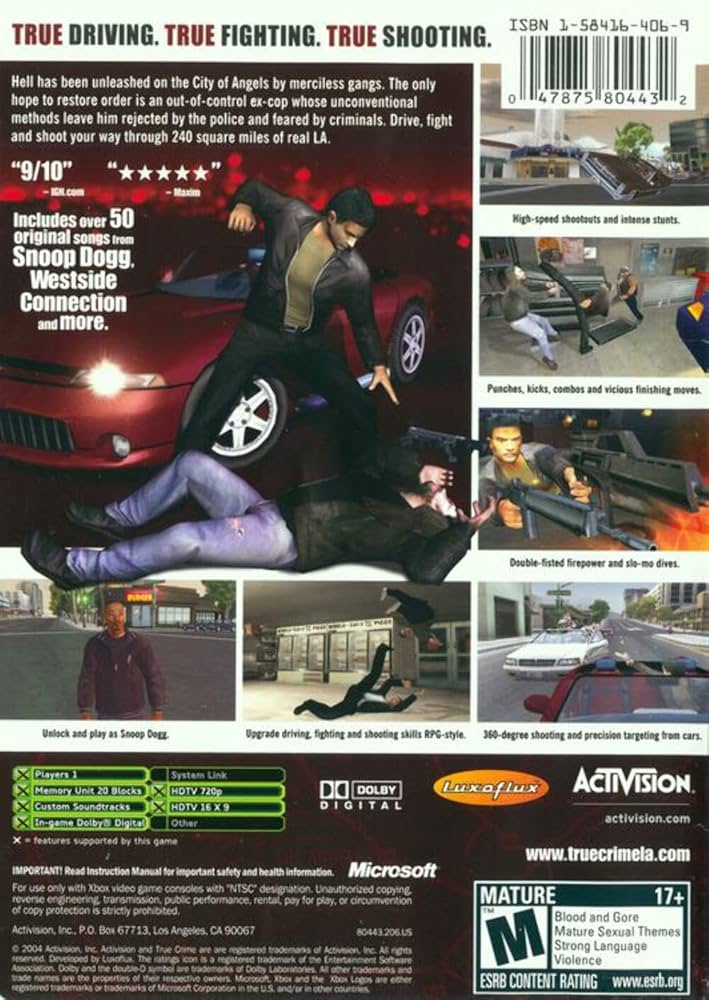 PCゲーム　TRUE CRIME STREETS OF LA　海外版　中古品 PCゲーム TRUE CRIME STREETS OF LA 海外版 中古品 PCゲーム