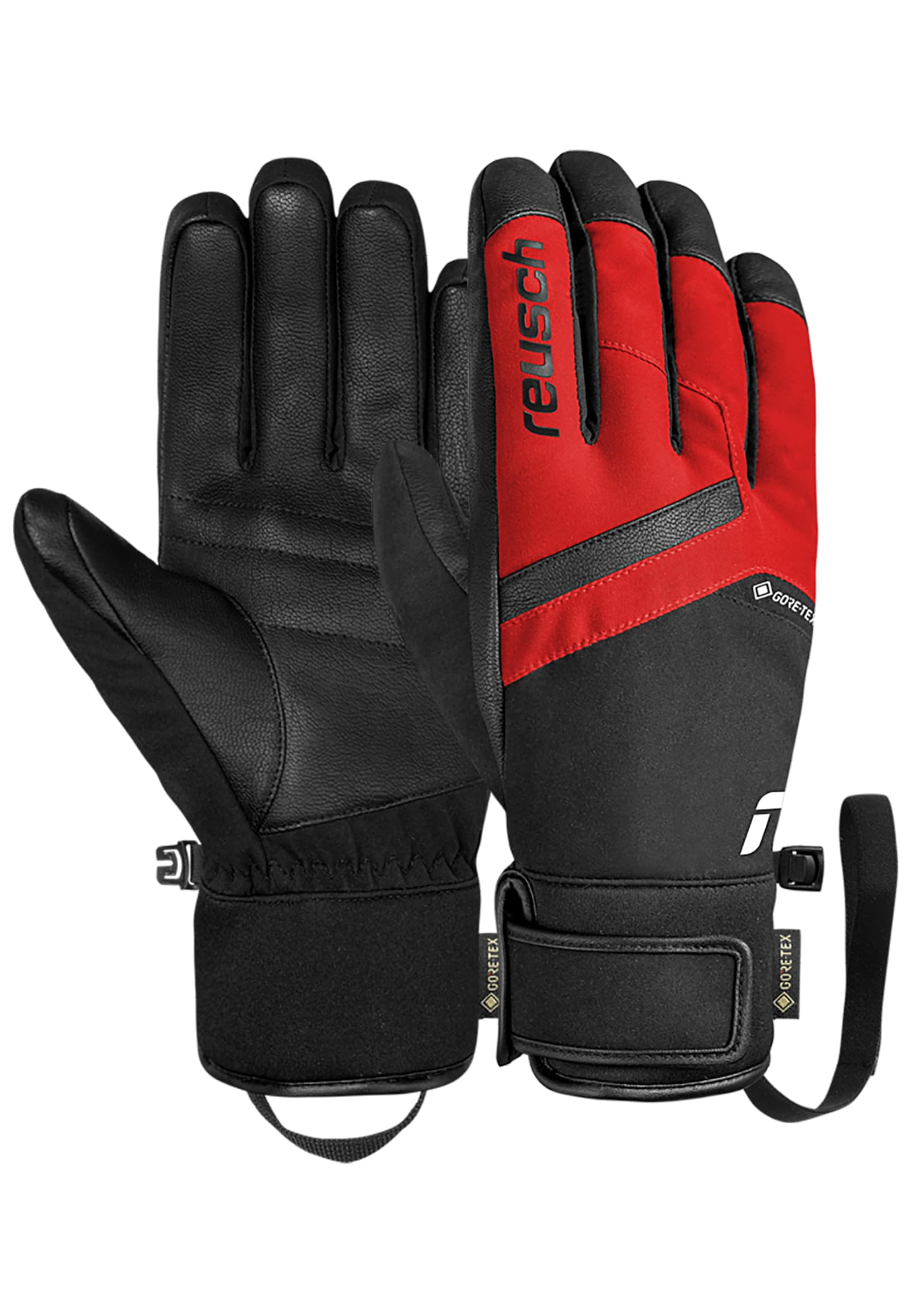 Reusch Booster Gore-TEX Skihandschuhe Unisex – wasserdicht, Winddicht, atmungsaktiv, R-LOFT Isolation, veganes Leder, Softshell Premium, Tight Cuff, Wintersport für Damen & Herren