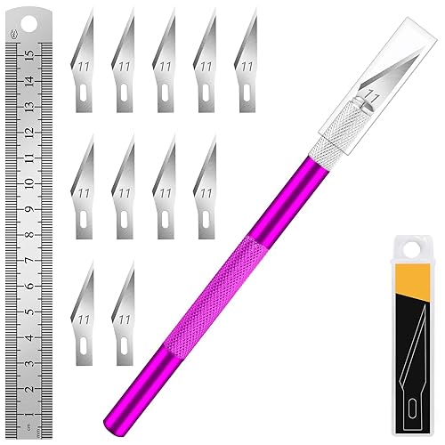 DIYSELF 1 Pcs Craft Knife Hobby Knife with 11 Pcs