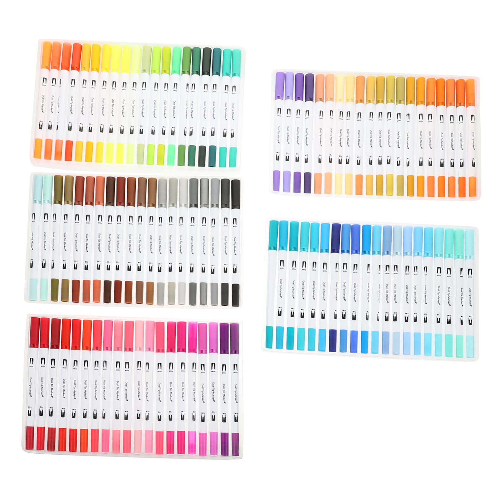 HOMSFOU 100stücke Kunstpinselmarker Mit Feiner Spitze Pinselspitze Stift Zum Malen Von Büchern Schreiben Planen Von Kunstprojekten Farbstiftmarker