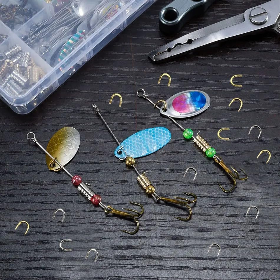 Juego de 200 Piezas de Mosquetones de Latón para Pesca miniatura 5