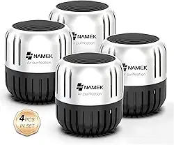 Pacote com 4 desodorantes de geladeira, o melhor desodorizador de odores de geladeira do mundo, desodorizante de armário, não é necessário conectar Melhor desempenho do que sacos de purificação de ar