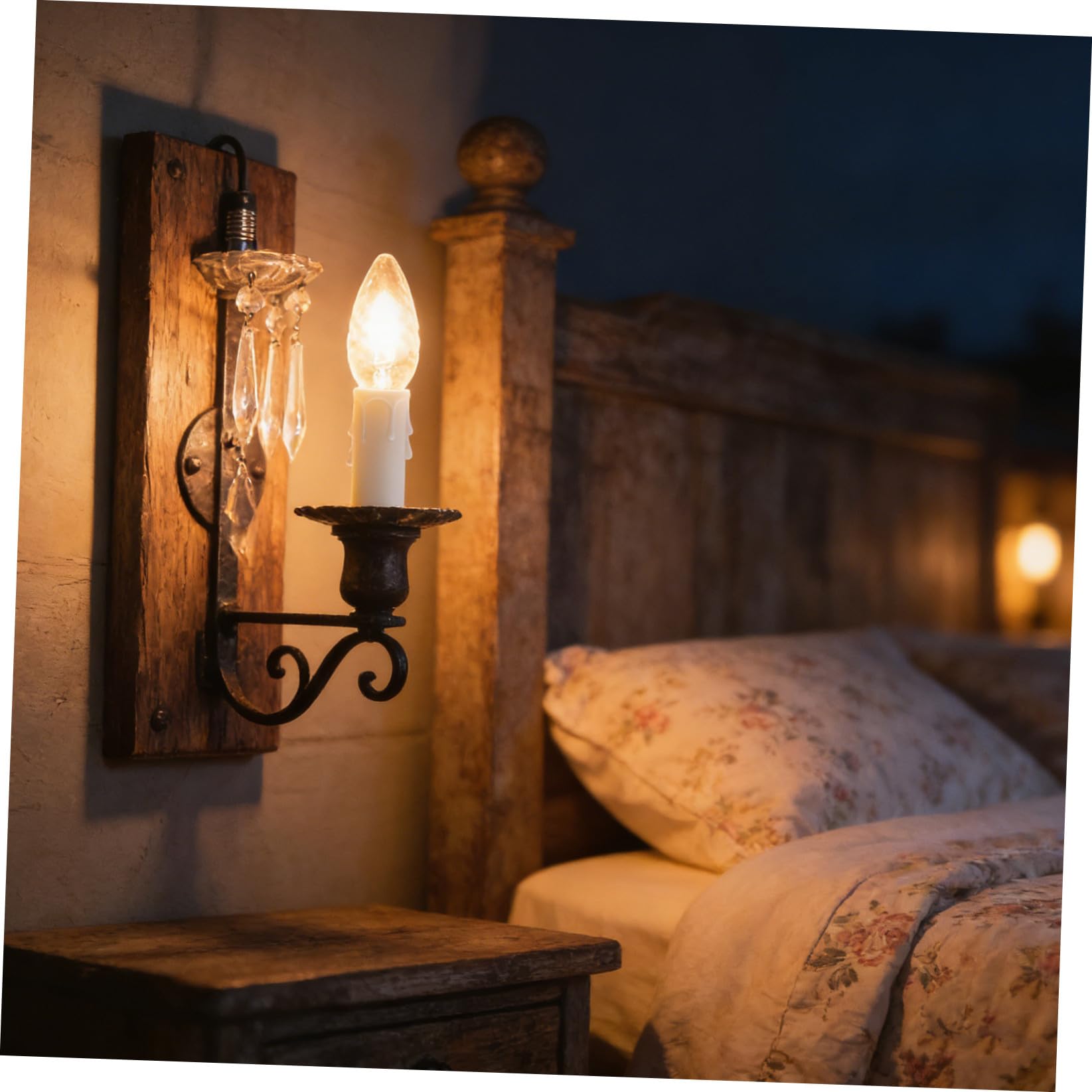 Caches de Douilles pour Bougies en Pp Blanc, Design Simple et Moderne