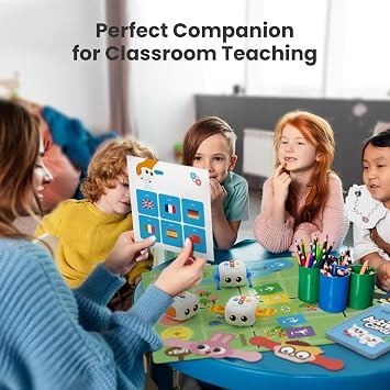 Tale-bot Pro Classroom Set Coding Robot for School Institution Kids 3-5, 6 TaleBot Pro Robots Included for School Supplies, STEM Educational Learning Toys for Kids to Learn Coding